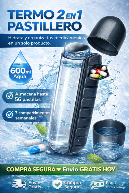 Termo Pastillero 2 en 1