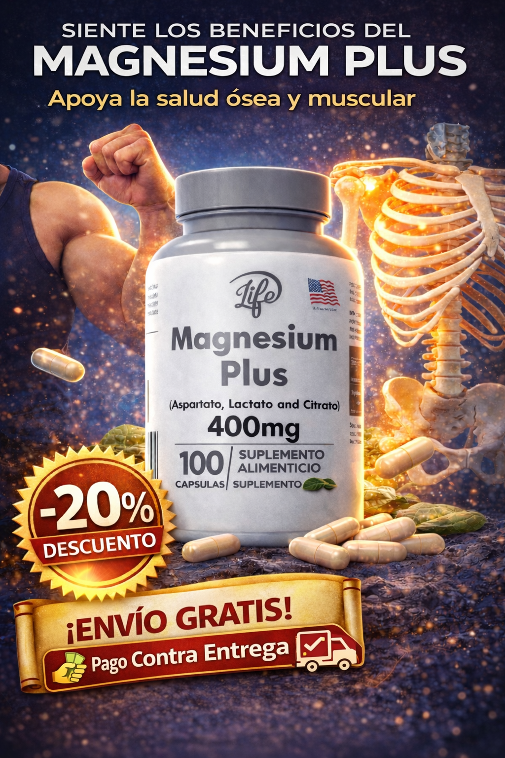 ¡Mejora tu salud con Magnesium Plus!