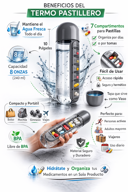 Termo Pastillero 2 en 1