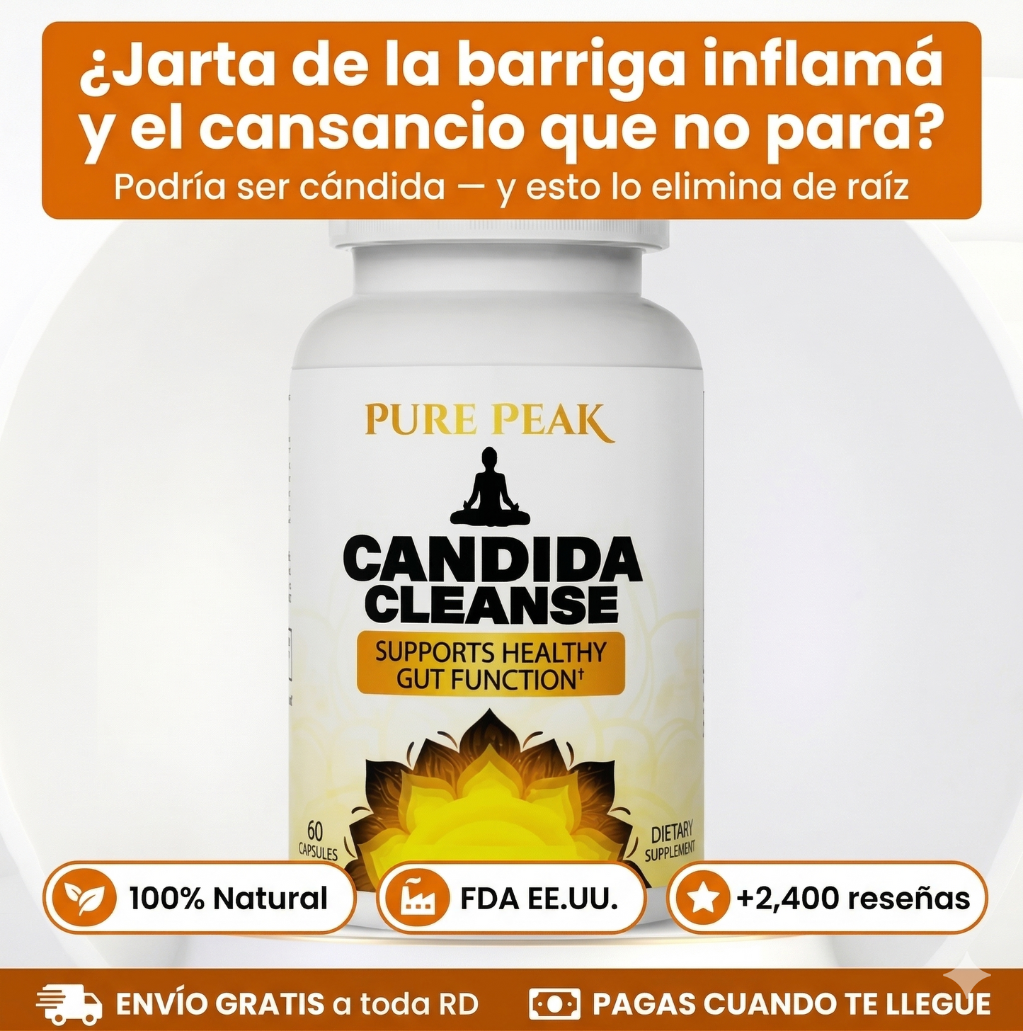 Dile Adiós a la Hinchazón, Fatiga y Antojo de Azúcar Causados por la Cándida